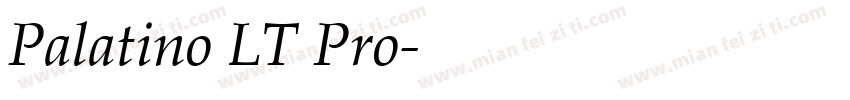 Palatino LT Pro字体转换